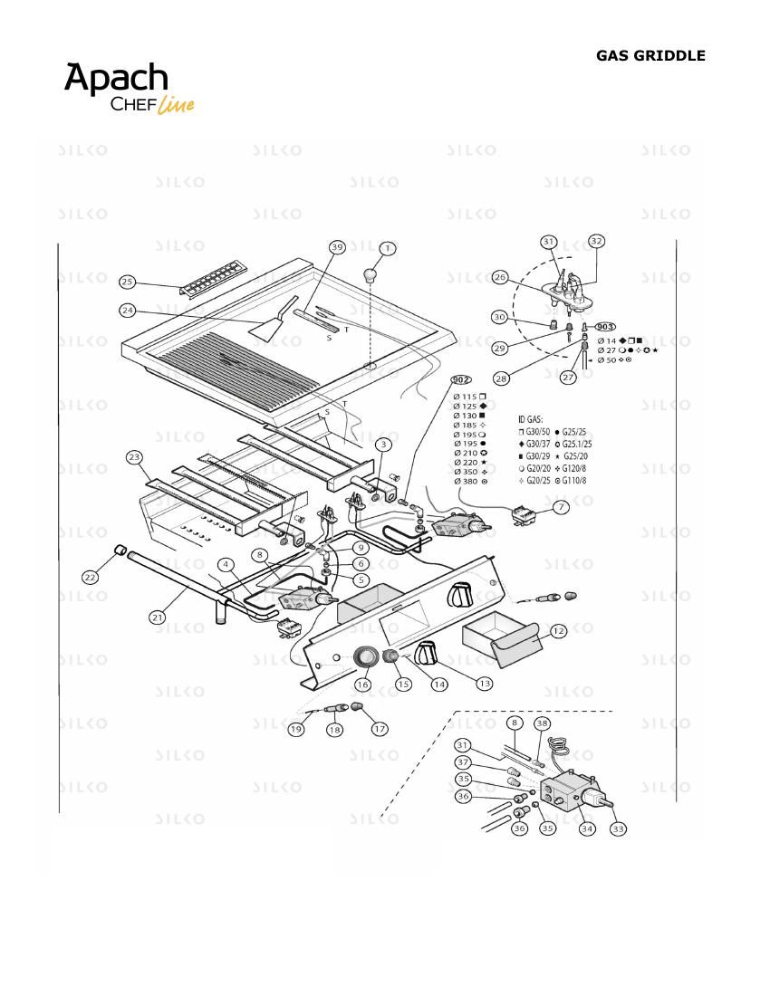 Деталировка Apach Chef Line SLFTG87CL