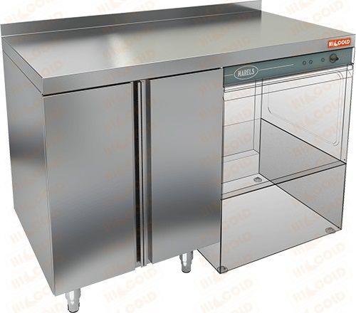 Стол под посудомоечную машину Hicold НБМСЗКП-12/7П