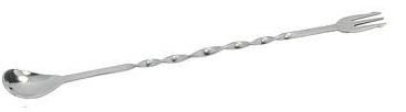 Ложка барная MGsteel 38734 с вилочкой 25см нерж.