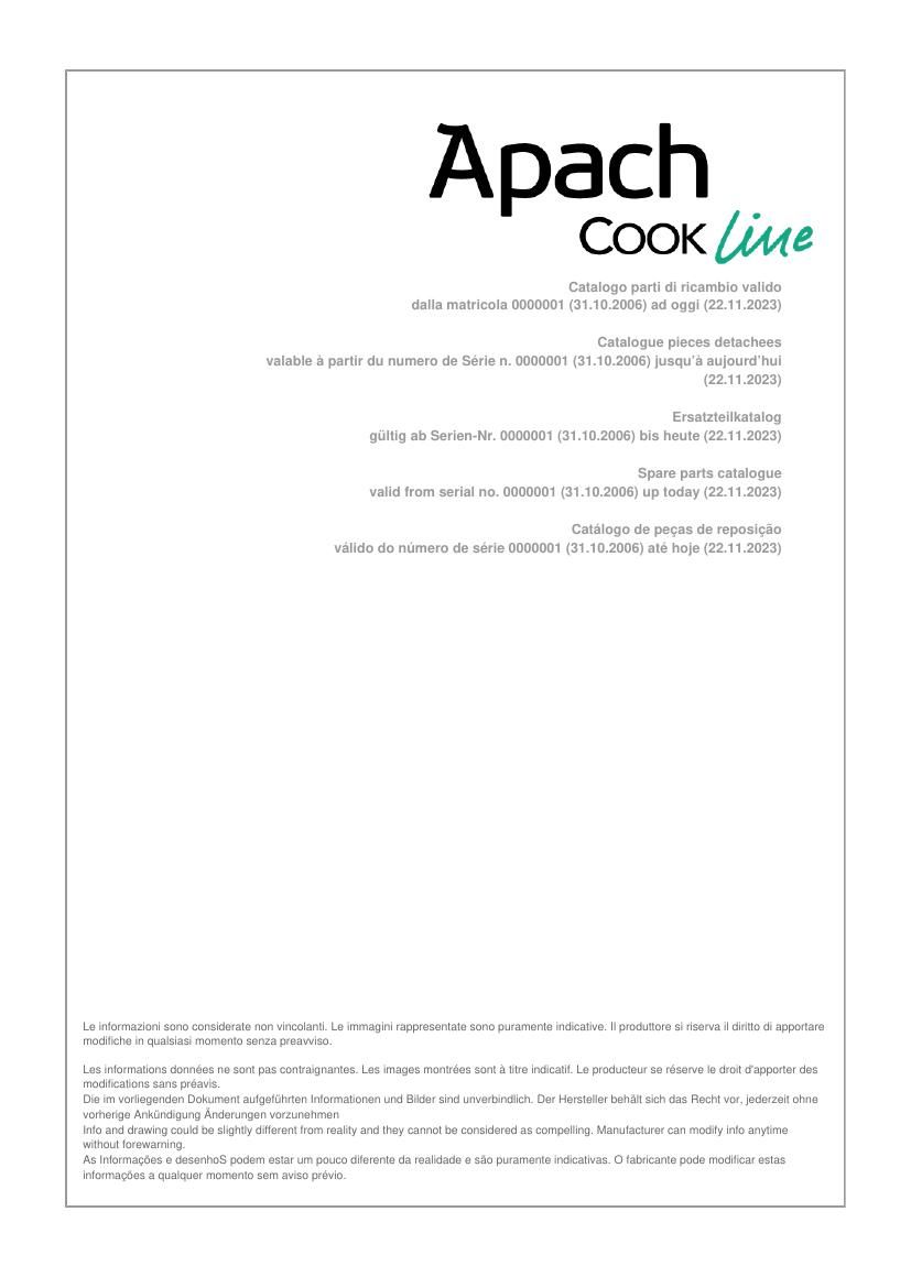 Деталировка Apach Cook Line APRVC-77T/PL