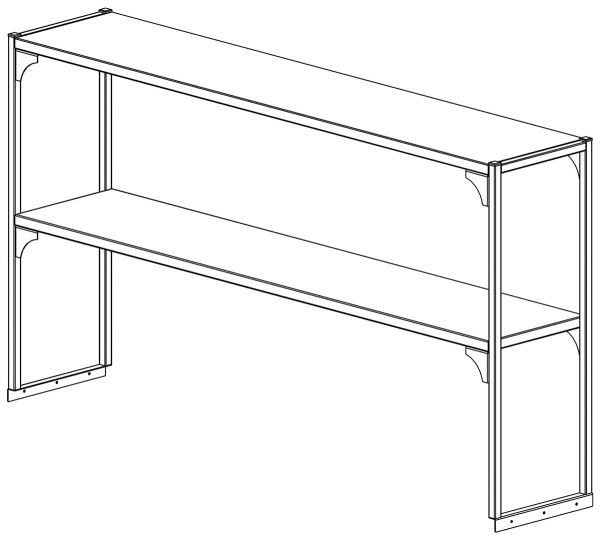 Полка настольная Assum ПНС-П2-2-15/4 (1500х400х800)