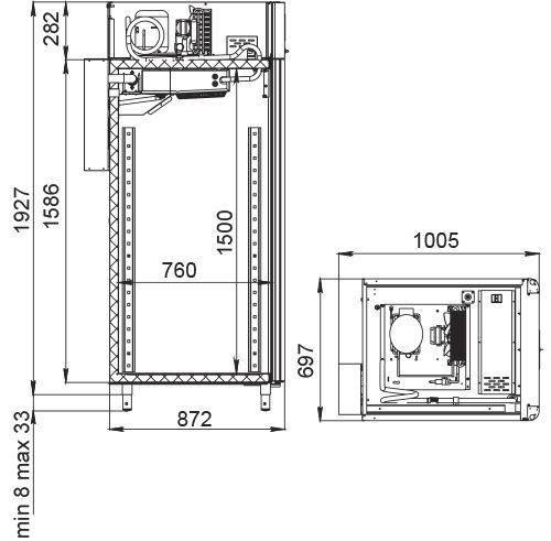 Шкаф для вызревания салями Polair CS107 Salami black