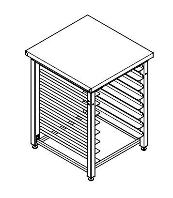 Подставка под пароконвектомат Eksi ППК 8/600/635/800