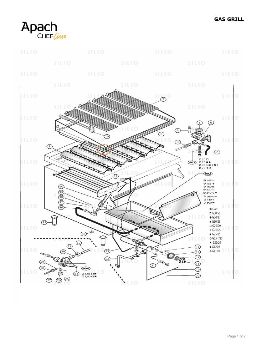 Деталировка Apach Chef Line SLGBG89CS