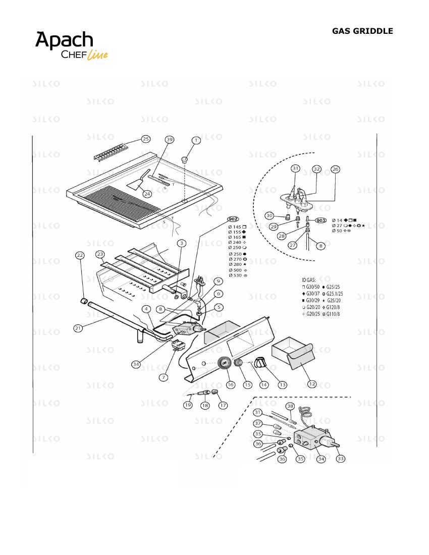 Деталировка Apach Chef Line SLFTG67CLT