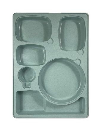 Термоподнос Tribeca TT-6N 542*387*120мм на 6 предметов с крышкой