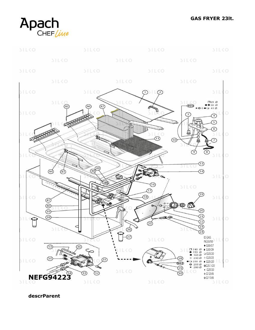 Деталировка Apach Chef Line SLFRIG89D46CS