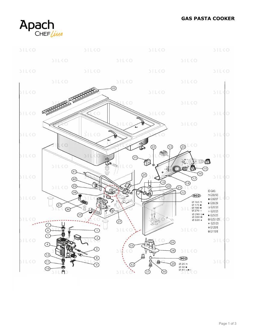 Деталировка Apach Chef Line SLPCG89ACS