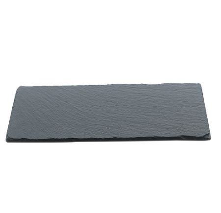 Блюдо для подачи MGprof 25*12см h=0,8см черное сланец