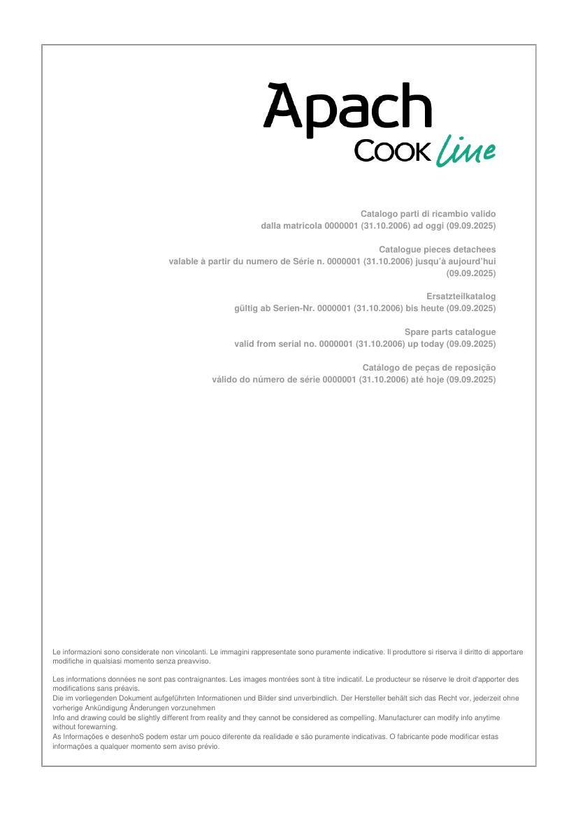 Деталировка Apach Cook Line APKG-89I-150L/PL