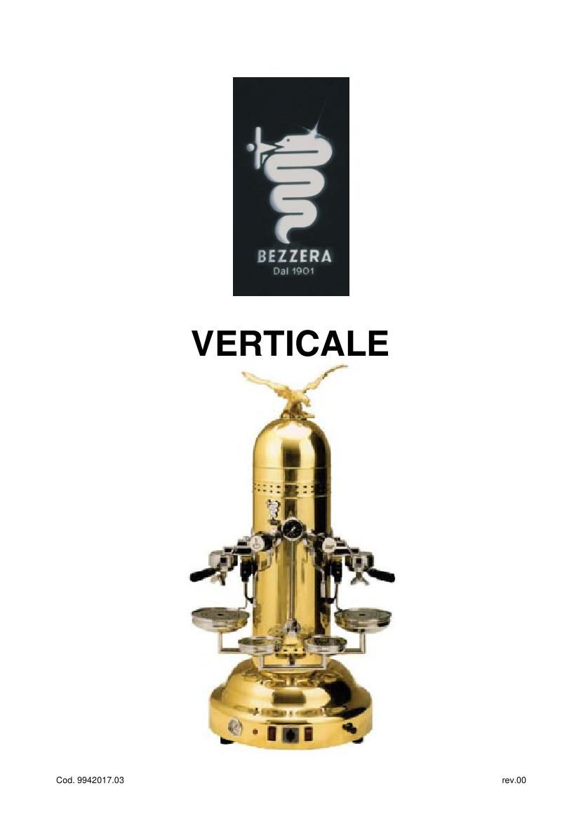 Деталировка Bezzera Verticale DE 2GR
