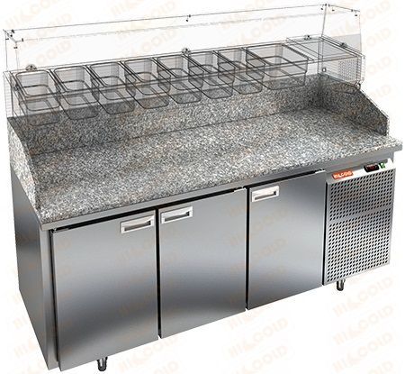 Стол для пиццы Hicold PZ3-111/GN камень