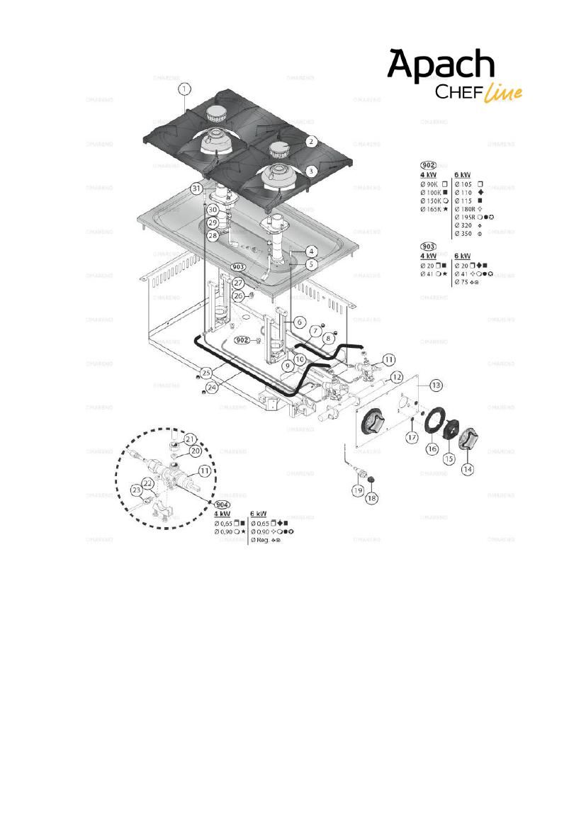 Деталировка Apach Chef Line SLDIG7RG4