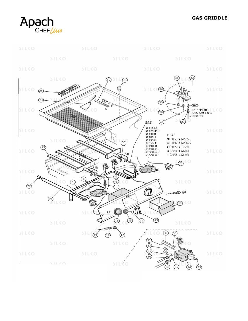 Деталировка Apach Chef Line SLFTG87CLRTCS
