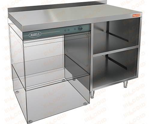 Стол под посудомоечную машину Hicold НБМСЗОКП-12/5Л