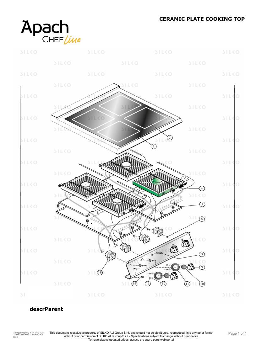 Деталировка Apach Chef Line SLRV89