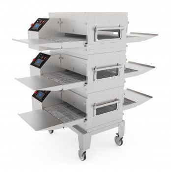 Печь конвейерная для пиццы Abat ПЭК-400 с дверцей, для установки в 2 яруса