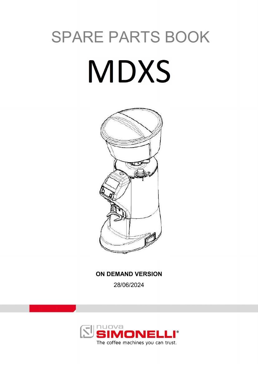 Деталировка Nuova Simonelli MDXS On Demand