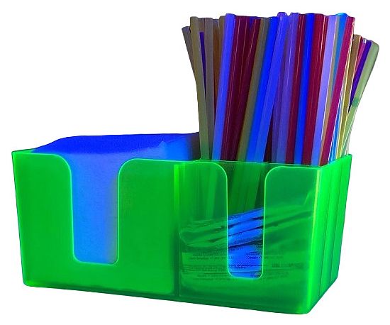 Подставка барная для салфеток и украшений MGprof 1774 салатовая флуоресцент