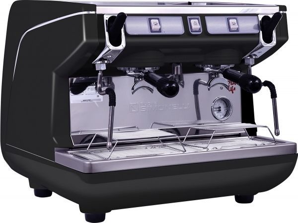 Кофемашина Nuova Simonelli Appia Life Compact 2 gr S black (высокие группы, экономайзер)