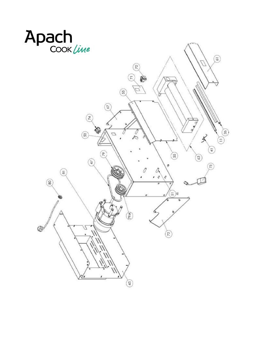 Деталировка Apach Cook Line ARM350M