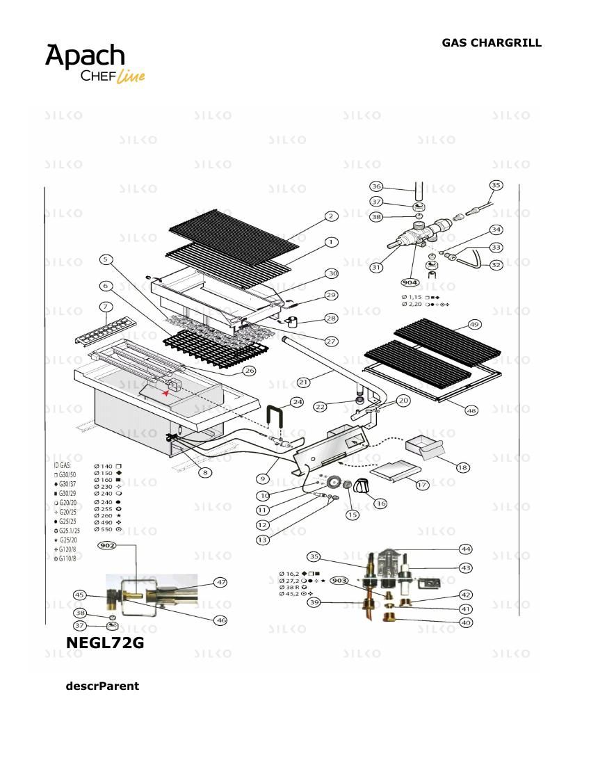 Деталировка Apach Chef Line SLLGG47CS