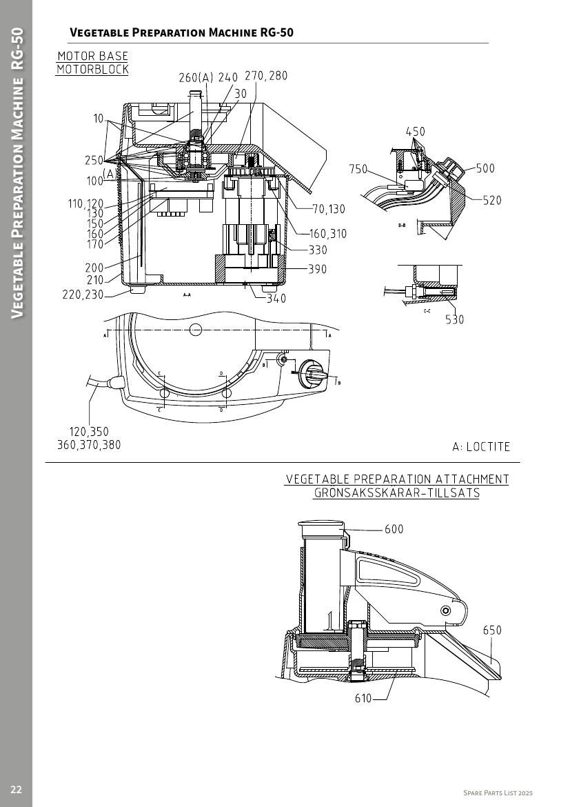 Деталировка Hallde RG-50