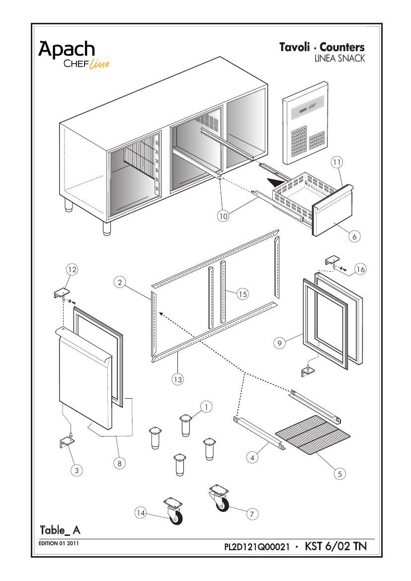 Деталировка Apach Chef Line SLBF711