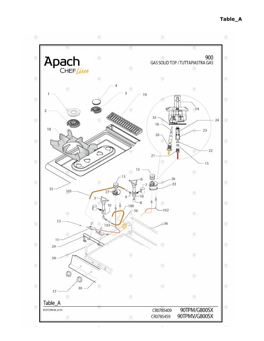 Деталировка Apach Chef Line LRSTG89R2SXCS