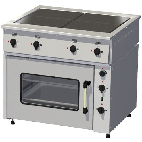 Плита электрическая Тулаторгтехника ПЭ-0,48М с жарочным шкафом нерж сталь