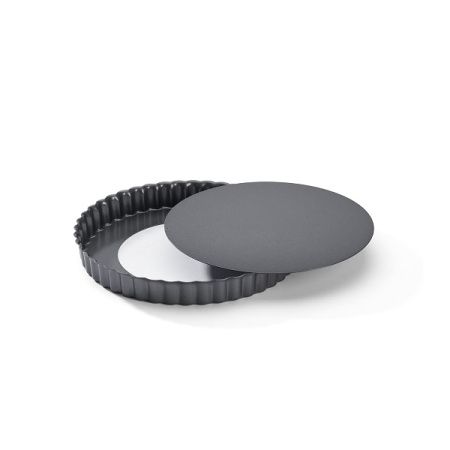 Форма для выпечки De Buyer 4706.20 d20см h3см рифленая съемное дно, сталь антиприг