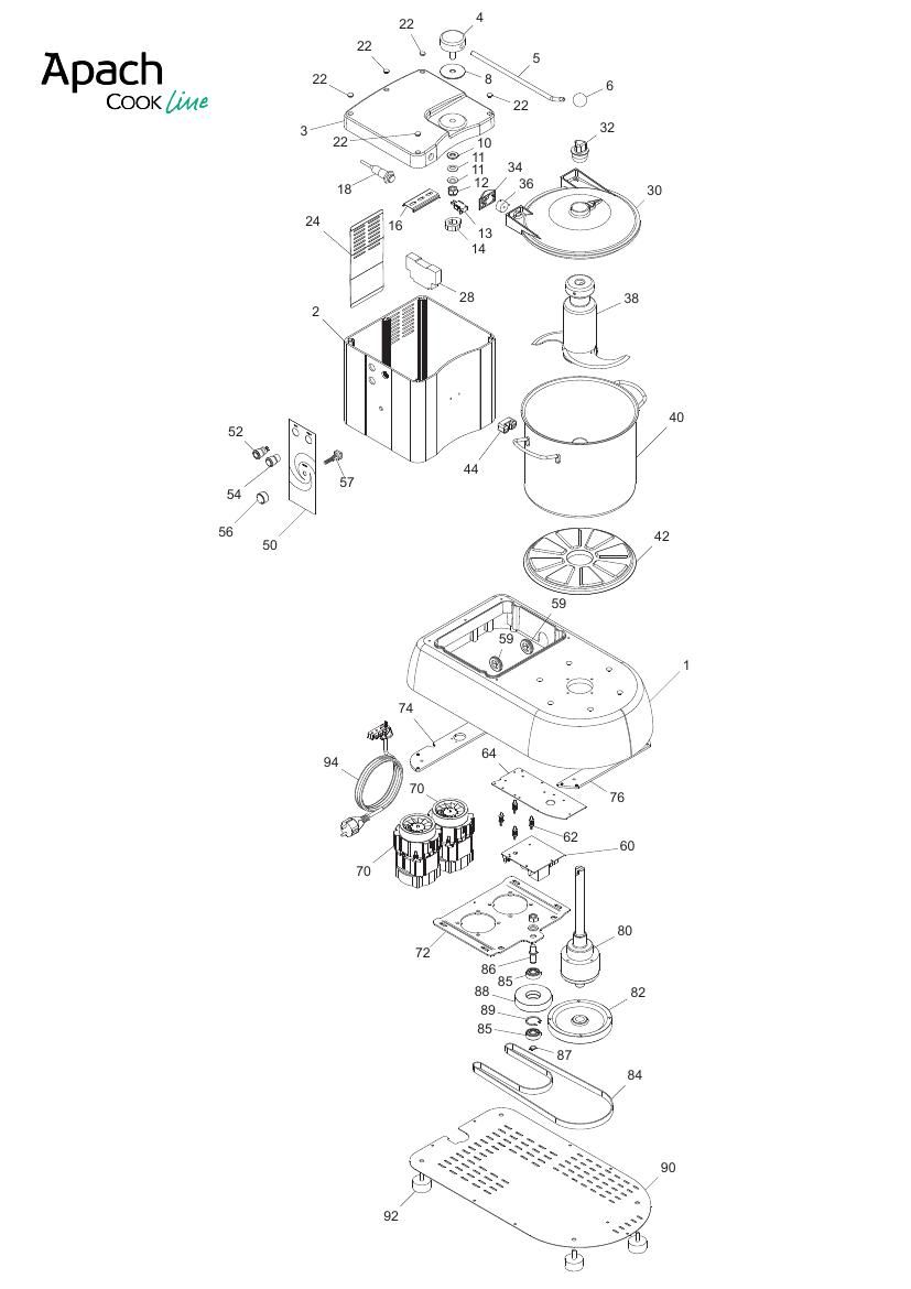 Деталировка Apach Cook Line ACTX9