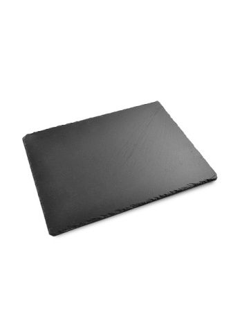 Блюдо для подачи MGprof 40*30см h=0,7см черное сланец