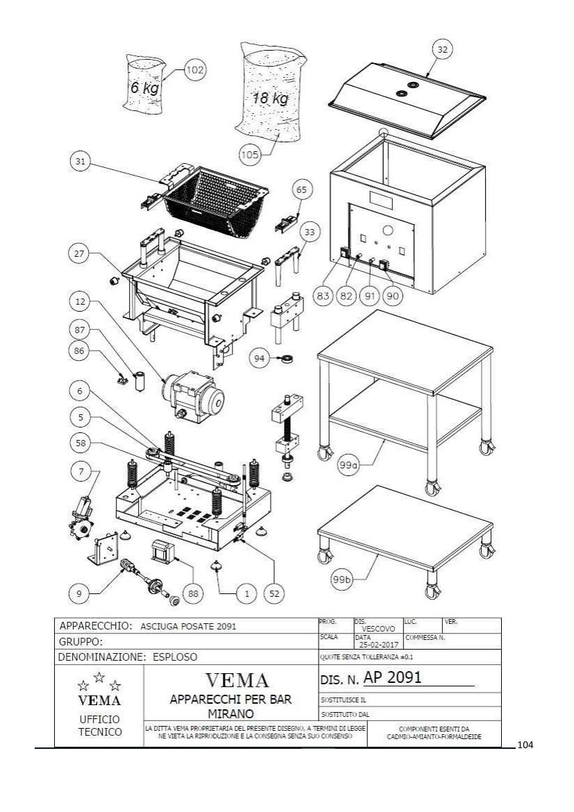 Деталировка Vema AP 2091