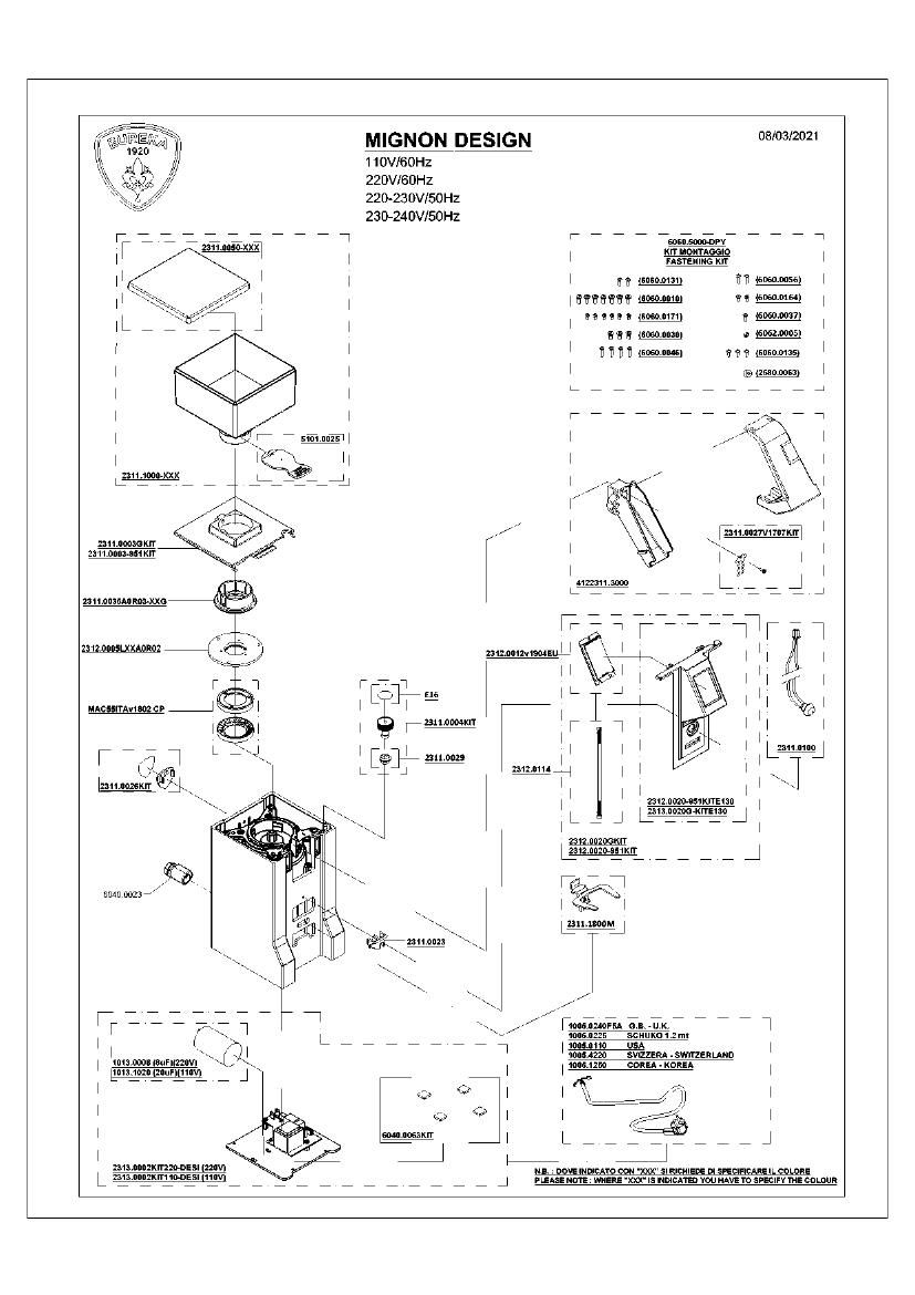 Деталировка Eureka Mignon Design (2021)