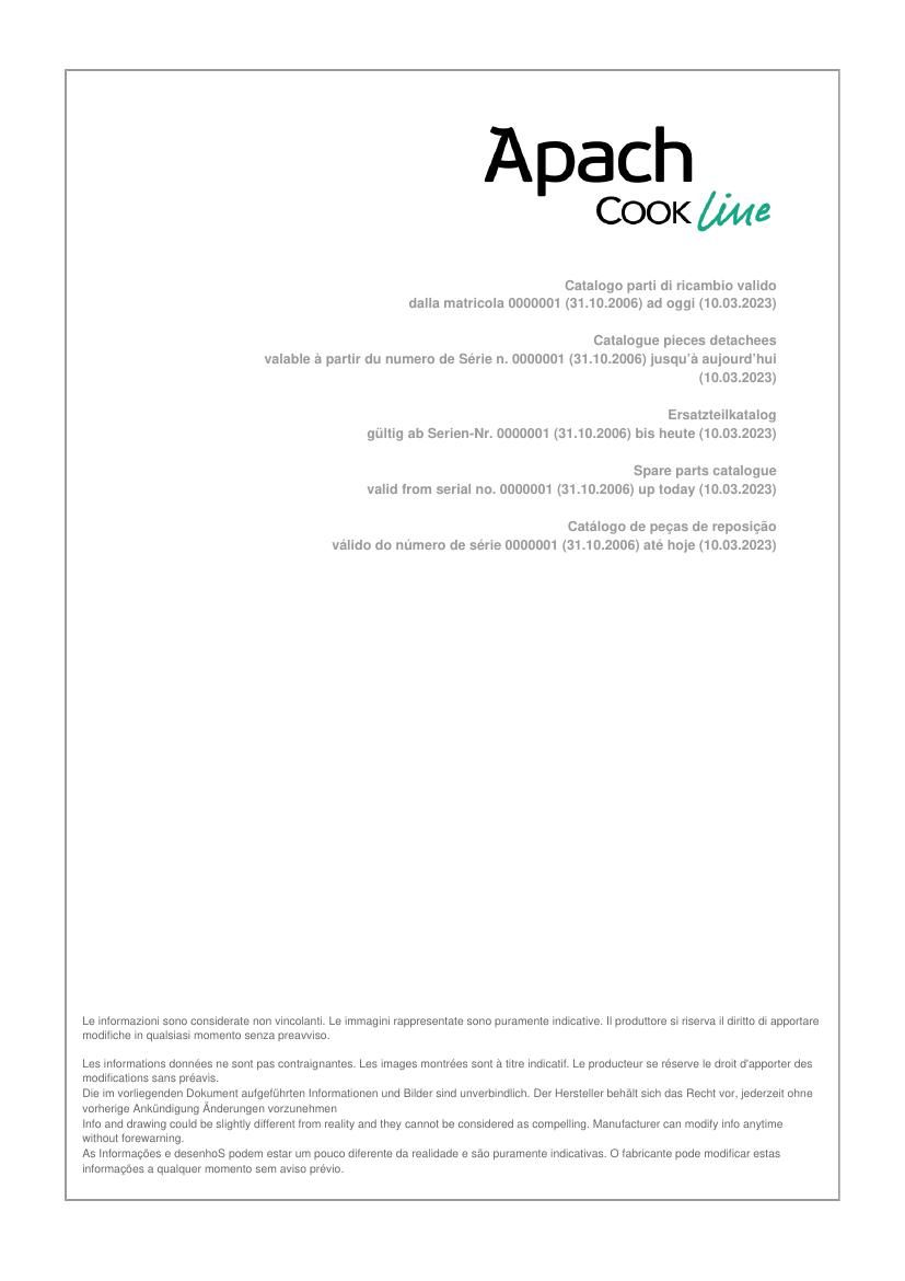 Деталировка Apach Cook Line APRVC-77FE/PL
