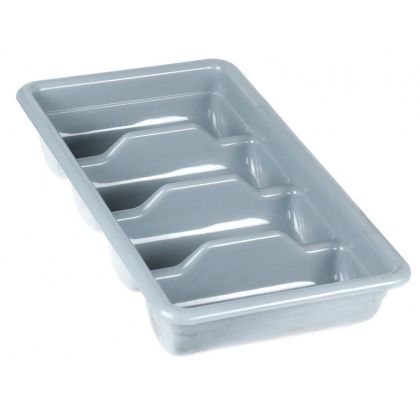 Емкость для столовых приборов Tribeca KVR-4 4 секции 51*30*10 см. серая