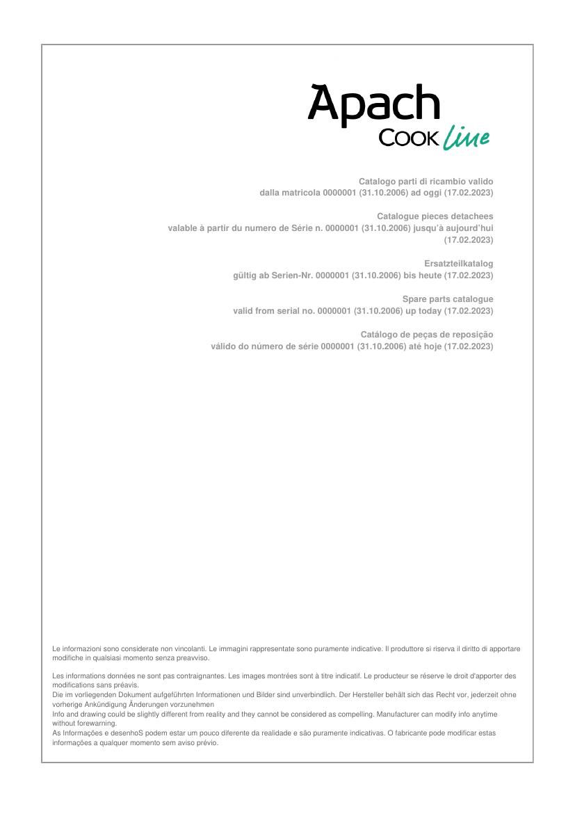 Деталировка Apach Cook Line APRE-89QFE/PL