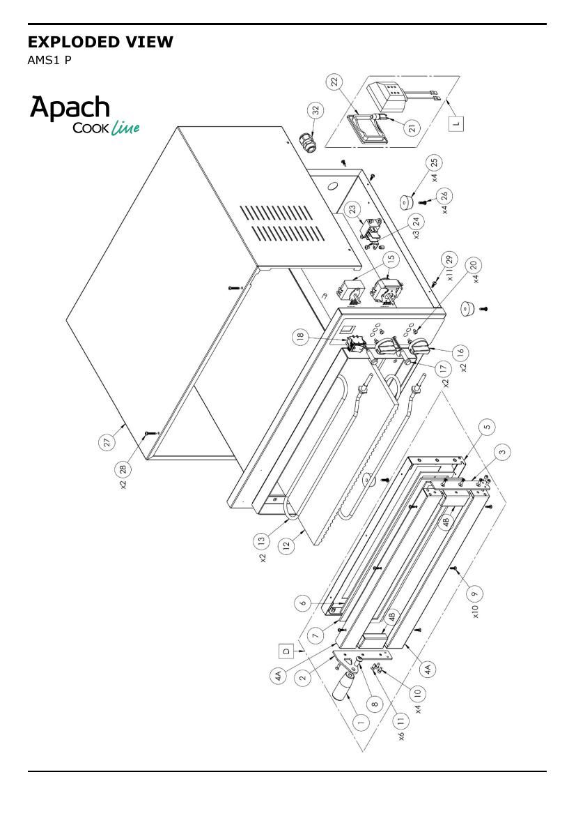 Деталировка Apach Cook Line AMS1