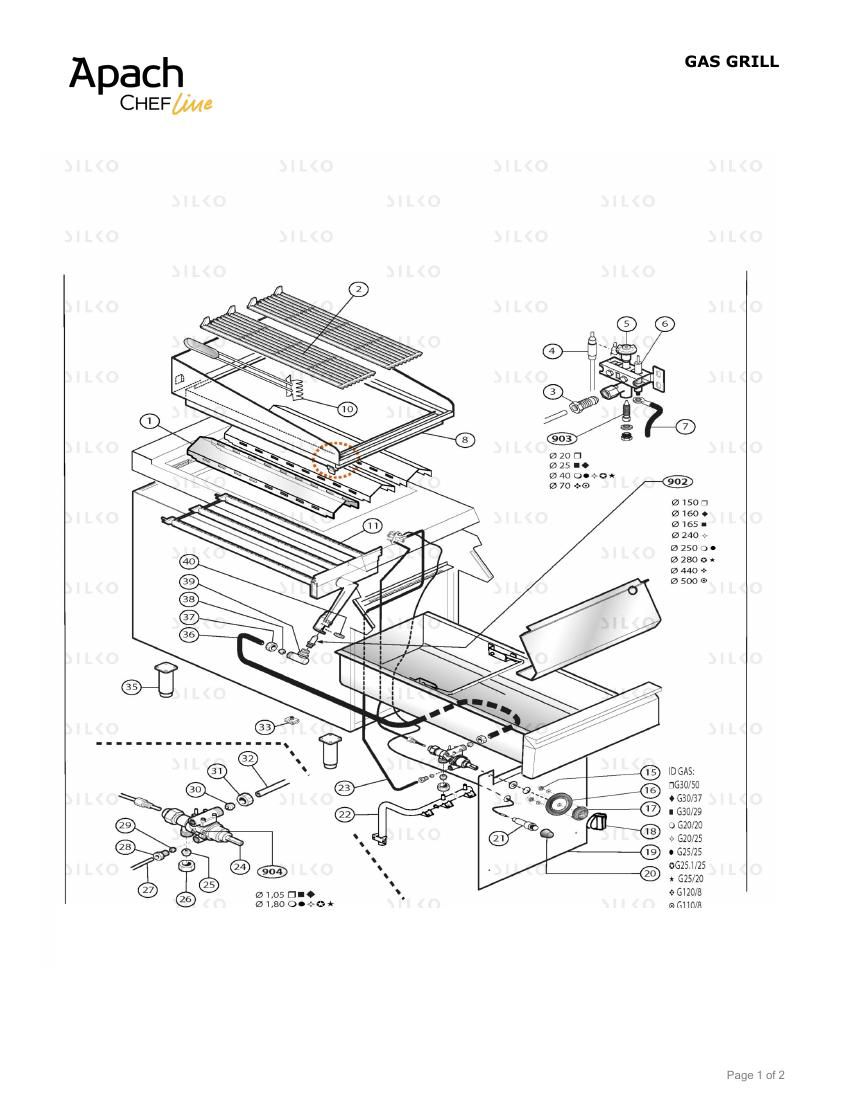 Деталировка Apach Chef Line SLGBG49CS