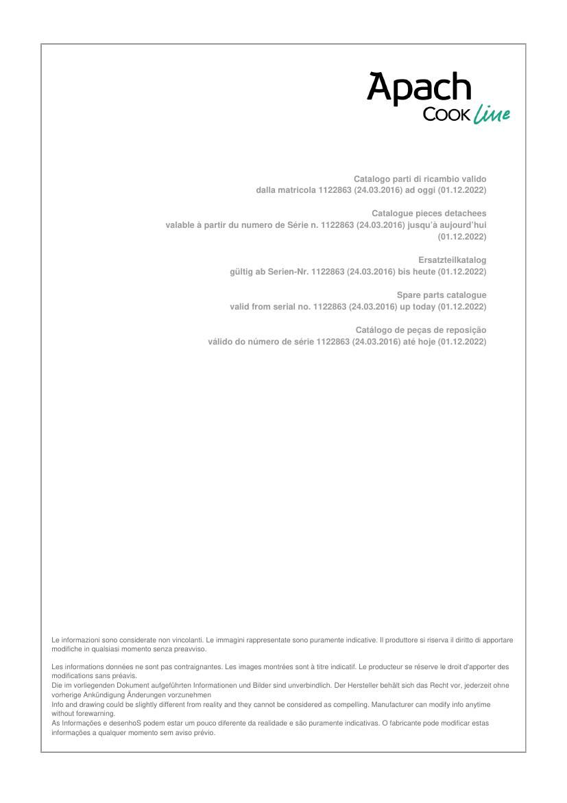 Деталировка Apach Cook Line APPG-77P