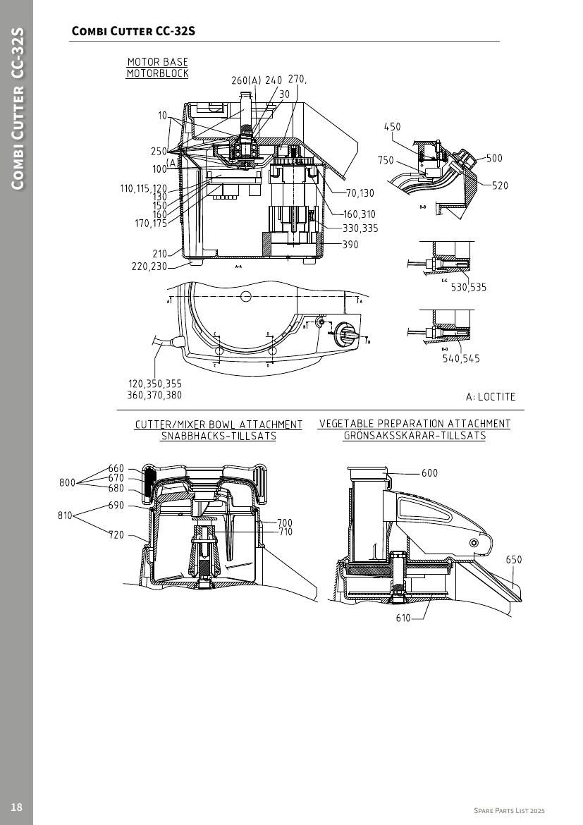 Деталировка Hallde CC-32S