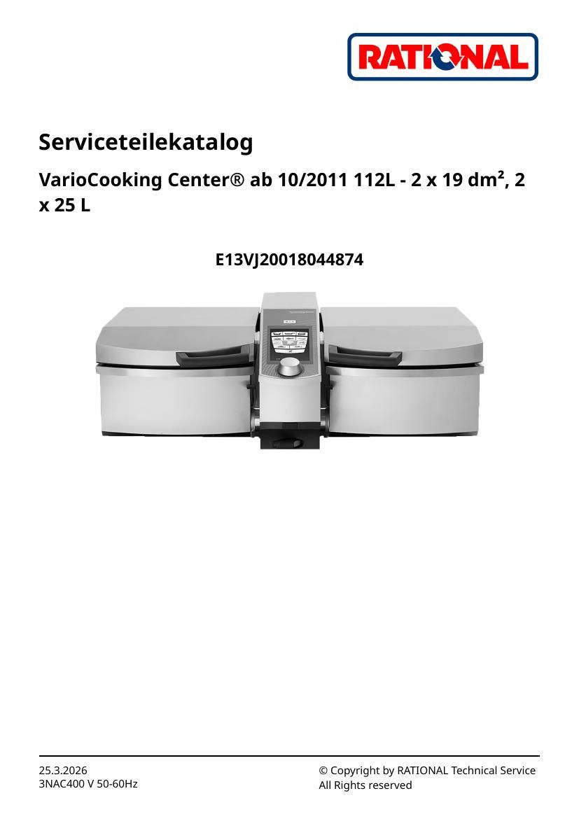 Деталировка Rational VCC 112L (с 10/2011)