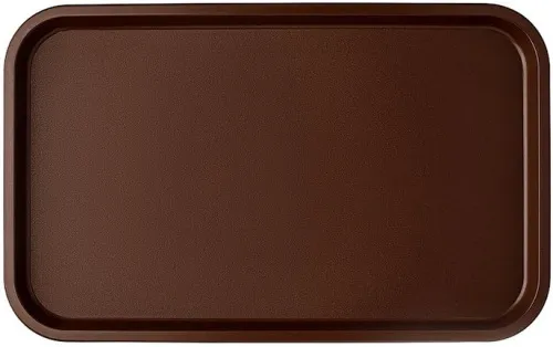 Поднос MGprof 1737-167 52,5*32,5см темно-коричневый шагрень