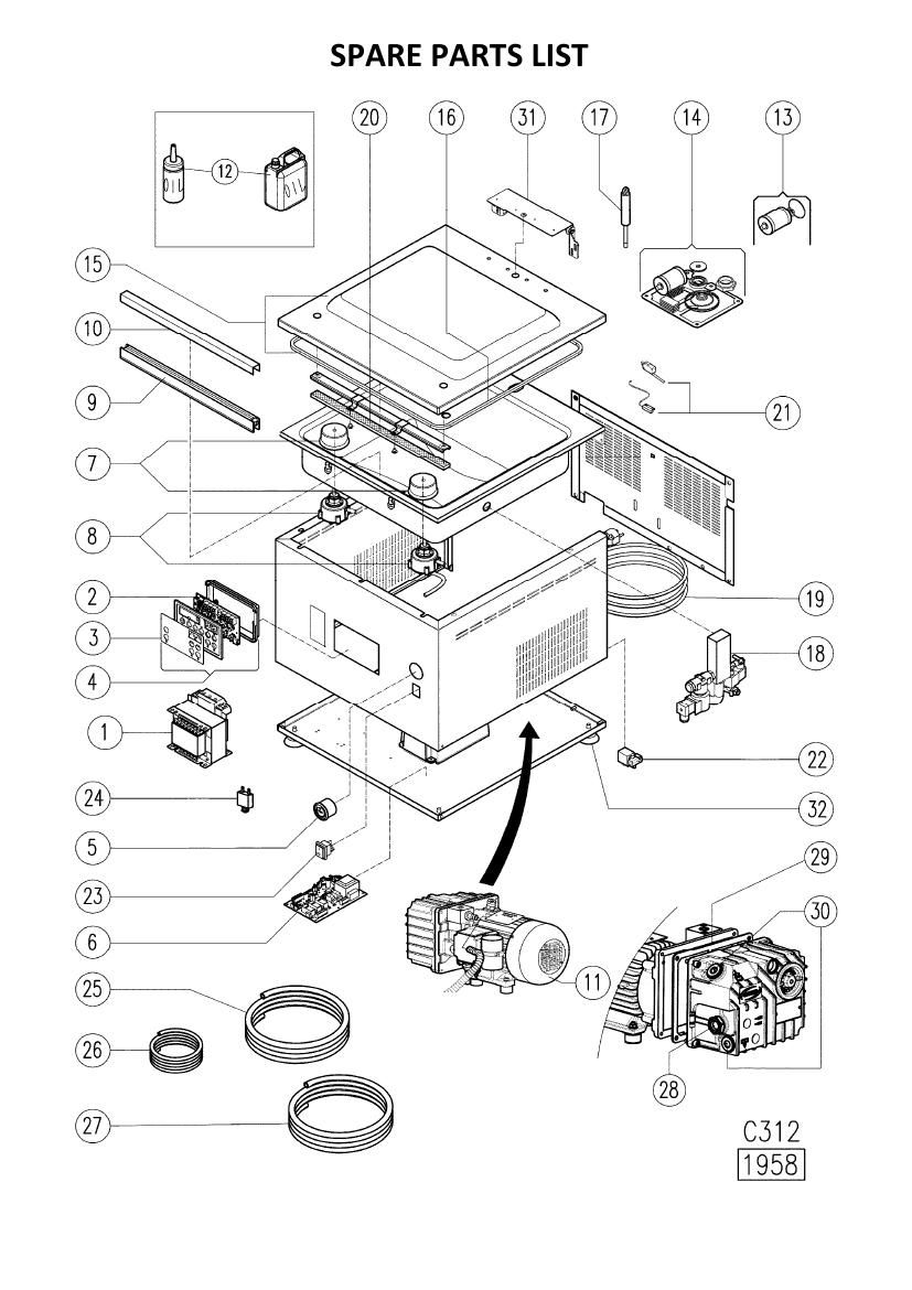Деталировка Apach Cook Line AVM312