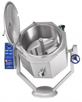 Котел пищеварочный Abat КПЭМ-100-ОМР-ВК со сливным краном