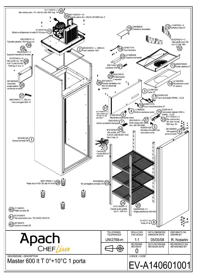 Деталировка Apach Chef Line LCRM60S