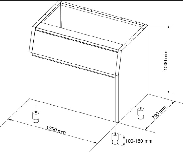 Бункер для льда NTF BIN T830