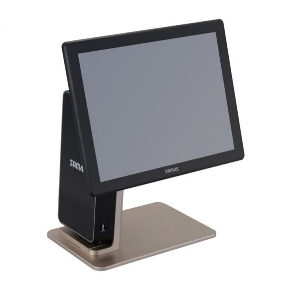 POS-компьютер моноблок Sam4s Jupiter, 15“, Intel Celeron J1900, 4Gb, 120Gb SSD, MSR, черно-золотой