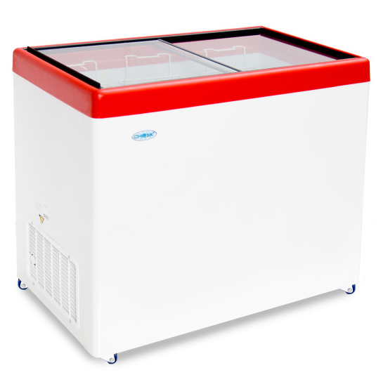 Ларь морозильный СНЕЖ МЛП-350 красный